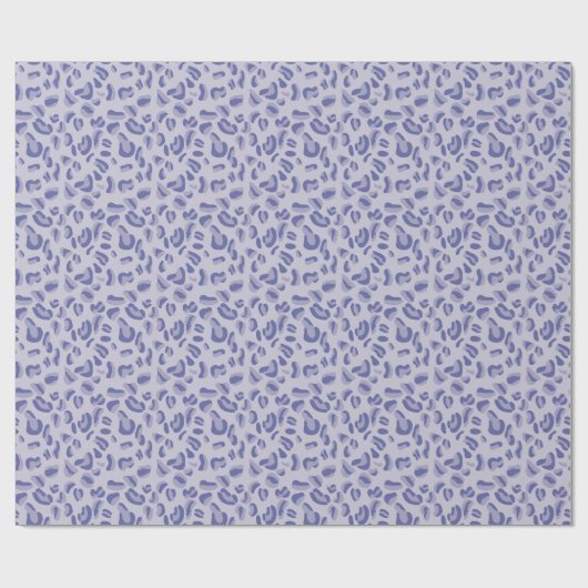 Lila Leopard Pattern Lavendel Geschenkpapier (Flach)