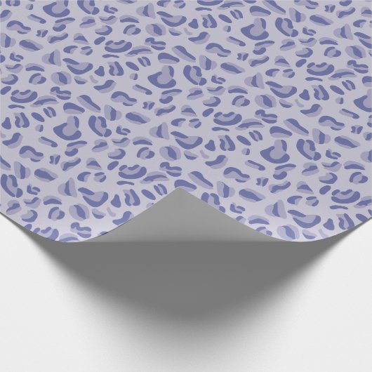 Lila Leopard Pattern Lavendel Geschenkpapier (Ecke)