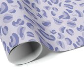 Lila Leopard Pattern Lavendel Geschenkpapier (Rolleneckpunkt)