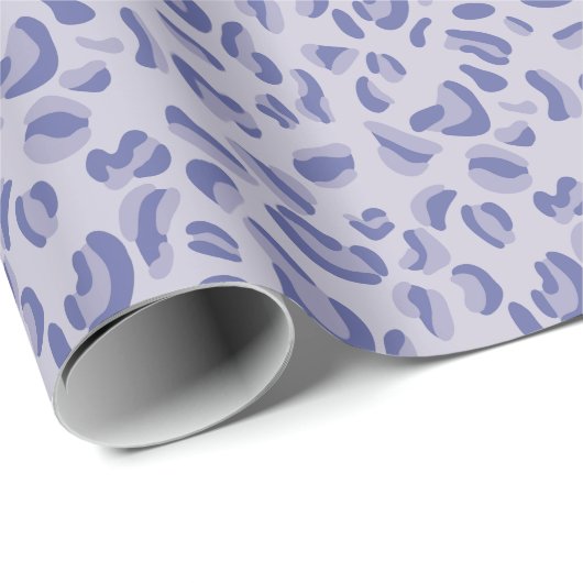 Lila Leopard Pattern Lavendel Geschenkpapier (Rolleneckpunkt)
