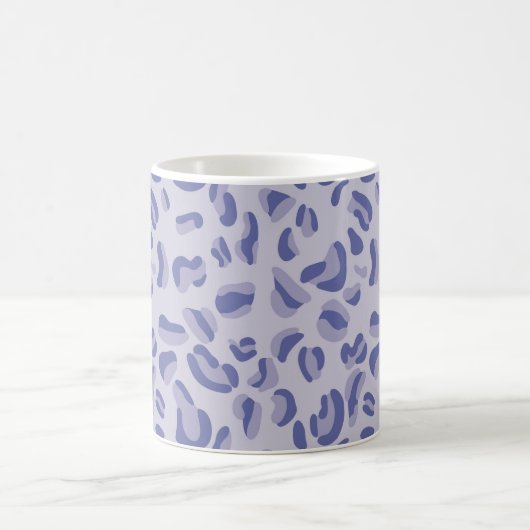 Lila Leopard Pattern Lavendel Kaffeetasse (Mittel)