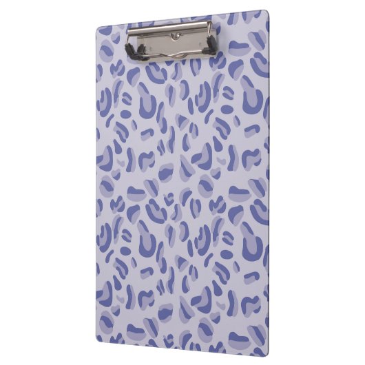 Lila Leopard Pattern Lavendel Klemmbrett (Links)