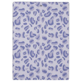 Lila Leopard Pattern Lavendel Klemmbrett (Rückseite)