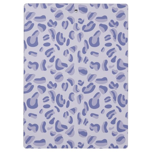 Lila Leopard Pattern Lavendel Klemmbrett (Rückseite)