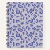 Lila Leopard Pattern Lavendel Notizblock (Vorderseite)