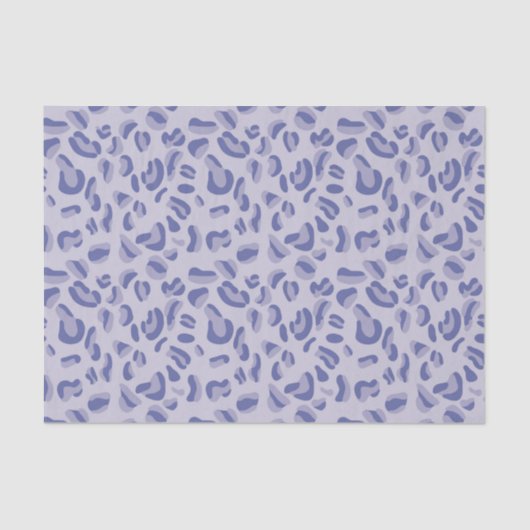 Lila Leopard Pattern Lavendel Seidenpapier (Vorderseite)