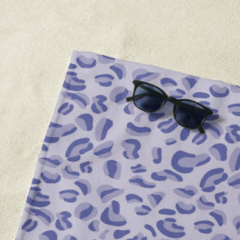 Lila Leopard Pattern Lavendel Strandtuch