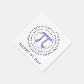 Lila Leopard Pi 3.14 Spiral Number Happy Pi Day Serviette (Ecke)