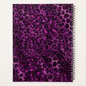 Lila Leopard Pinselstrich Planer (Rückseite)