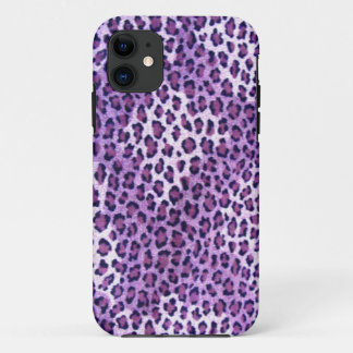 Lila Leopard Print Iphone 5S Fall iPhone 11 Hülle
