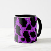 Lila Leopard Tasse (VorderseiteRechts)
