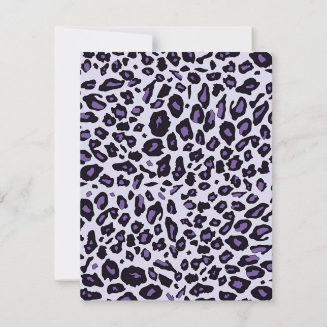 Lila Leopardendruck (Vorderseite)