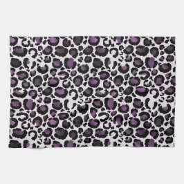 Lila Leopardendruck Geschirrtuch