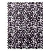 Lila Leopardendruck Notizblock (Vorderseite)
