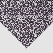 Lila Leopardendruck Seidenpapier (Detail)