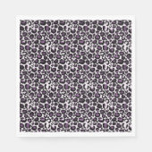 Lila Leopardendruck Serviette (Vorderseite)