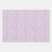 Lila Leopardenpapier Geschenkpapier Set (Vorderseite 3)
