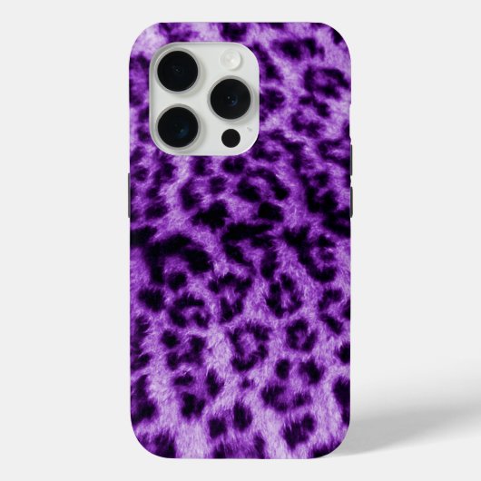 Lila Leopardrucke Case-Mate iPhone Hülle (Rückseite)