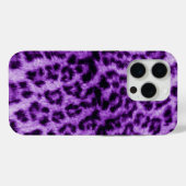 Lila Leopardrucke Case-Mate iPhone Hülle (Rückseite (Horizontal))