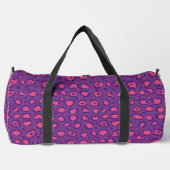 Lila Leopardrucke Duffle Bag (Vorderseite)