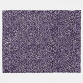 Lila Leopardrucke Fleecedecke (Vorderseite (Horizontal))