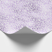 Lila Leopardrucke Geschenkpapier (Ecke)
