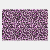 Lila Leopardrucke Geschenkpapier Set (Vorderseite 3)
