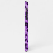 Lila Leopardrucke iPhone Hülle (Linke Seite)