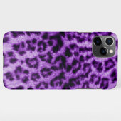 Lila Leopardrucke iPhone Hülle (Rückseite (Horizontal))