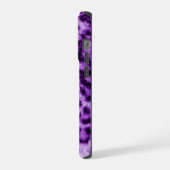 Lila Leopardrucke iPhone Hülle (Linke Seite)