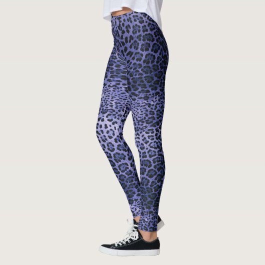 Lila Leopardrucke Leggings (Links)