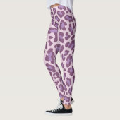 Lila Leopardrucke Leggings (Links)