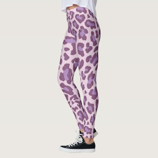 Lila Leopardrucke Leggings (Links)