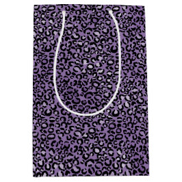 Lila Leopardrucke Mittlere Geschenktüte