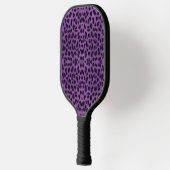Lila Leopardrucke Pickleball Schläger (Links)