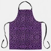 Lila Leopardrucke Schürze (Vorderseite)
