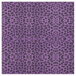 Lila Leopardrucke Stoff