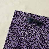 Lila Leopardrucke Strandtuch (Beispiel)