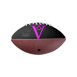 Lila Letter Face Mini Football