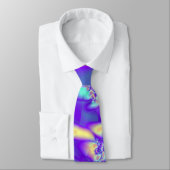 Lila Leu-Fraktal abstrakt Krawatte (Gebunden)