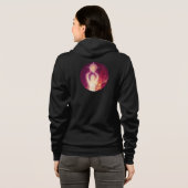 Lila Leuchtdichte Hoodie (Schwarz voll)