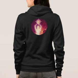 Lila Leuchtdichte Hoodie