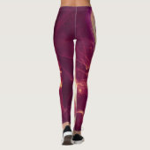Lila Leuchtdichte Leggings (Rückseite)