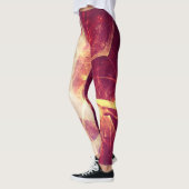 Lila Leuchtdichte Leggings (Links)