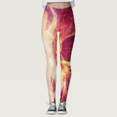 Lila Leuchtdichte Leggings (Vorderseite)