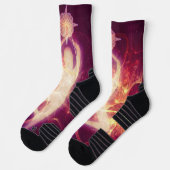 Lila Leuchtdichte Socken (Links)