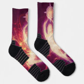 Lila Leuchtdichte Socken (Rechts)