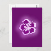 lila Leuchtentwürfe Postkarte (Vorne/Hinten)