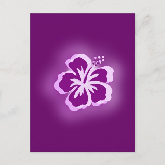 lila Leuchtentwürfe Postkarte (Vorderseite)