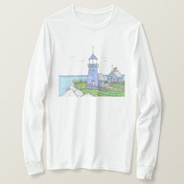 Lila Leuchtturm; Damenhemd T-Shirt
